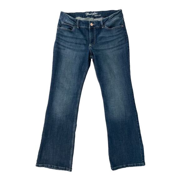 WRANGLER Women's BootCut Jeans Blue Dark Wash Size 15 x 32 Western - Picture 3 of 7